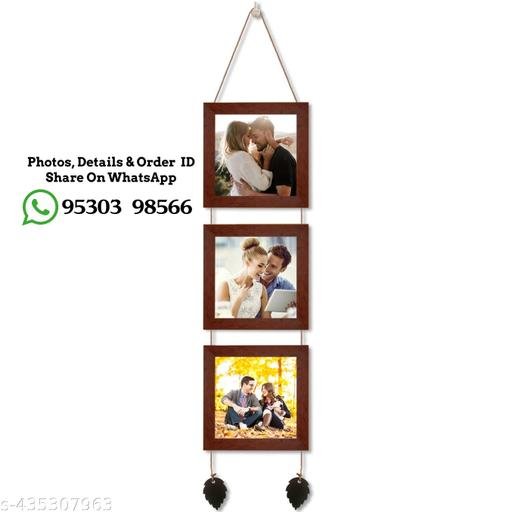 Photo Frame For Wall Set – Wall Hanging for Home and Office Decoration (5x5 Inch, Brown)